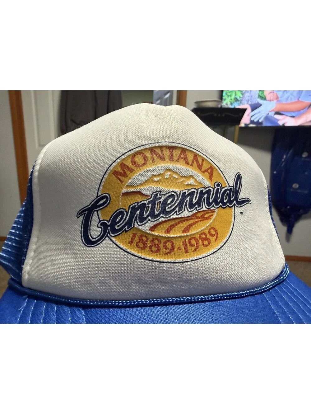 Vintage 1989 Montana Centennial SnapBack Mesh Trucker Hat